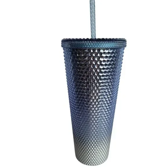 Starbucks Blue Icicle Studded Bling Christmas 2023 24 oz Venti Cold Tumbler  Cup